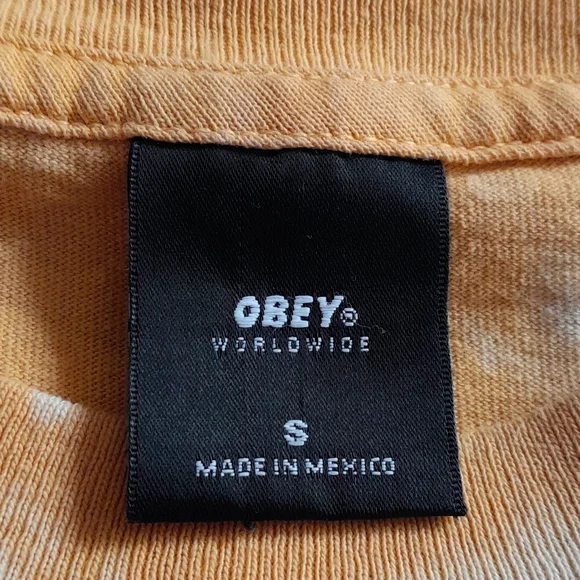 OBEY Worldwide Tie Dye Long Sleeve T-shirt Size S🦒68 - Picture 4 of 5